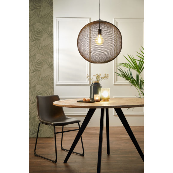 Light & Living - Hanglamp Reilley - Zwart - Ø50cm