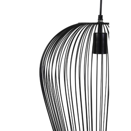 Light & Living - Hanglamp Abby - Zwart - Ø31cm