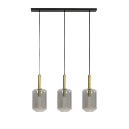 Light & Living - Hanglamp Lekar - Antiek Brons - 100x22x32cm - 3L