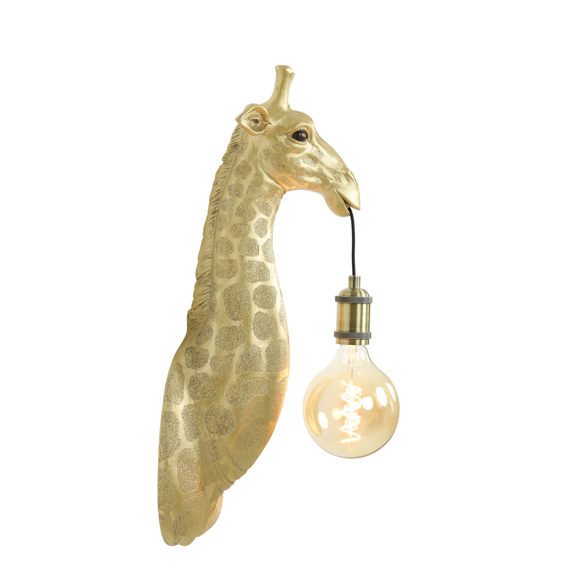 Light & Living Wandlamp Giraffe - Goud - 20,5x19x61 cm