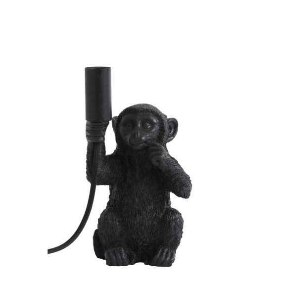 Tafellamp Monkey - Zwart - 13x12