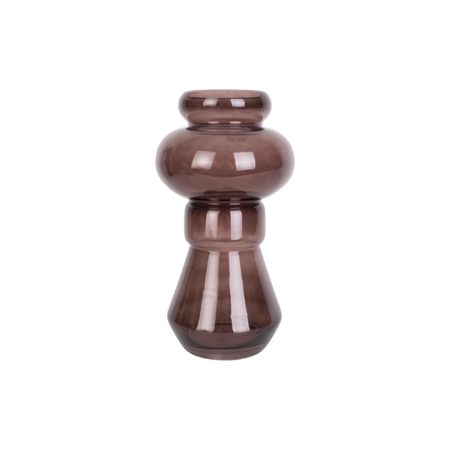 Bruin Vaas Morgana - Glas Chocolade Bruin - Medium - 18x35cm