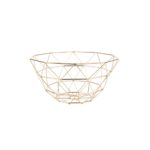 Goud Fruitschaal Diamond Cut - IJzer Verguld - 30x15cm