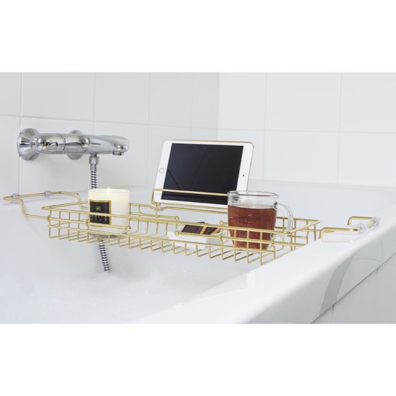 - Bath tub caddy iron gold plated