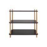 Zwart Plankenkast Simplicity - Bamboe Zwart - Small - 80x30x82