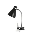 Zwart Clip on lamp Study - Metaal Zwart - 34x11