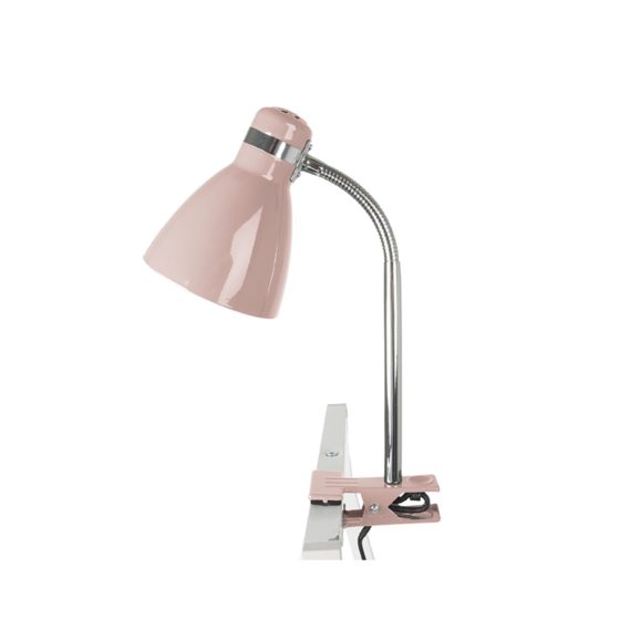 Roze Clip on lamp Study - Metaal Zacht Roze - 34x11