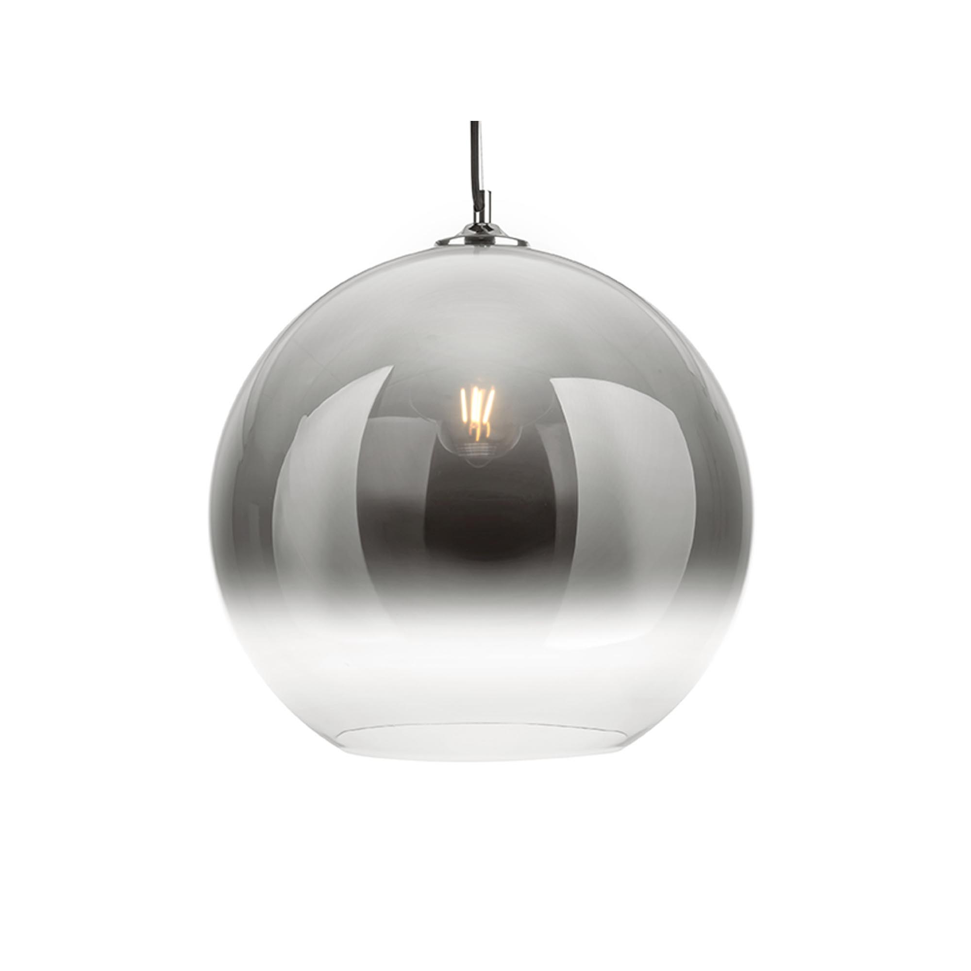 Leitmotiv Drup Hanglamp - Glas - 36,5x40cm - Zilver