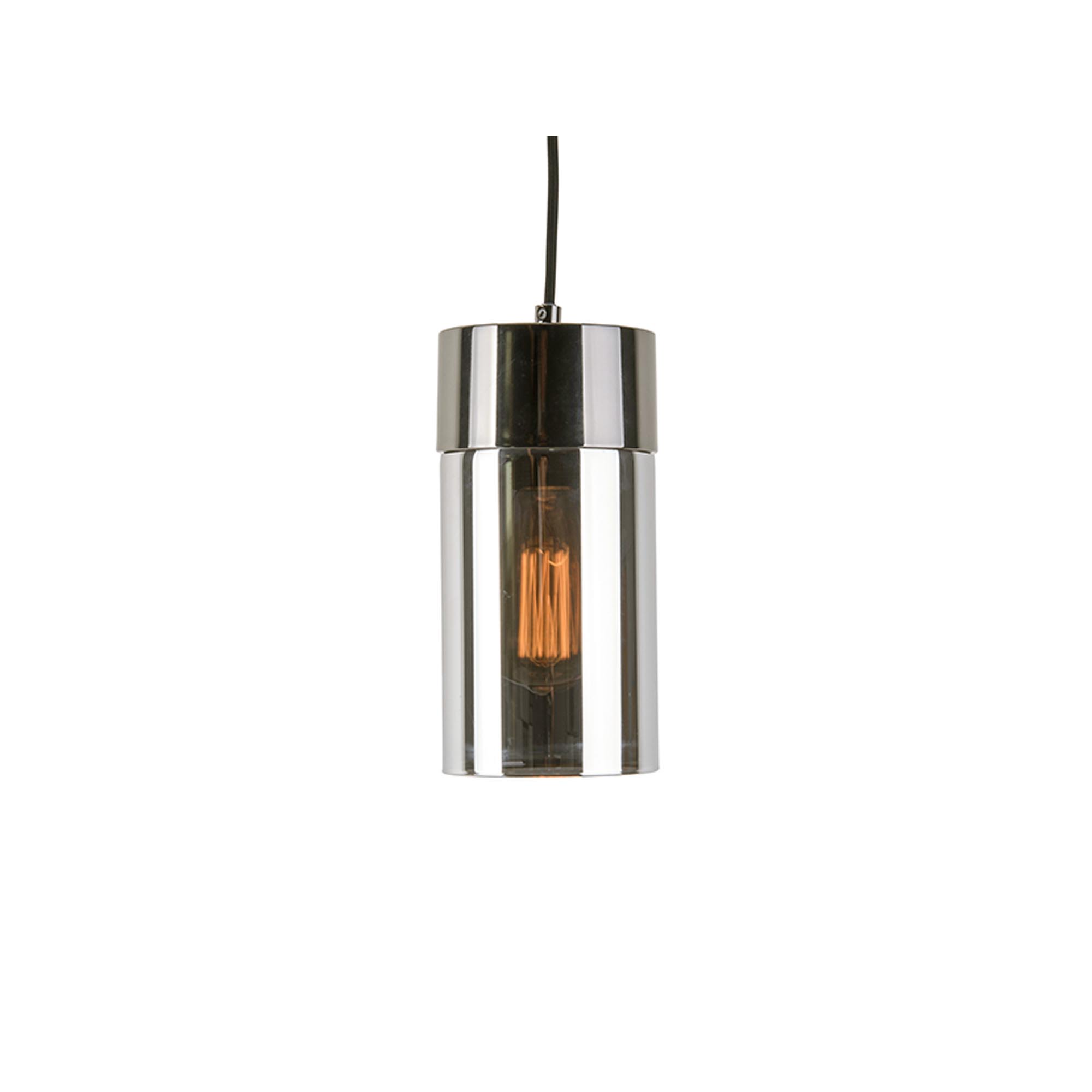 Leitmotiv Hanglamp Lax 24,5 Cm Staal/glas 40w Grijs