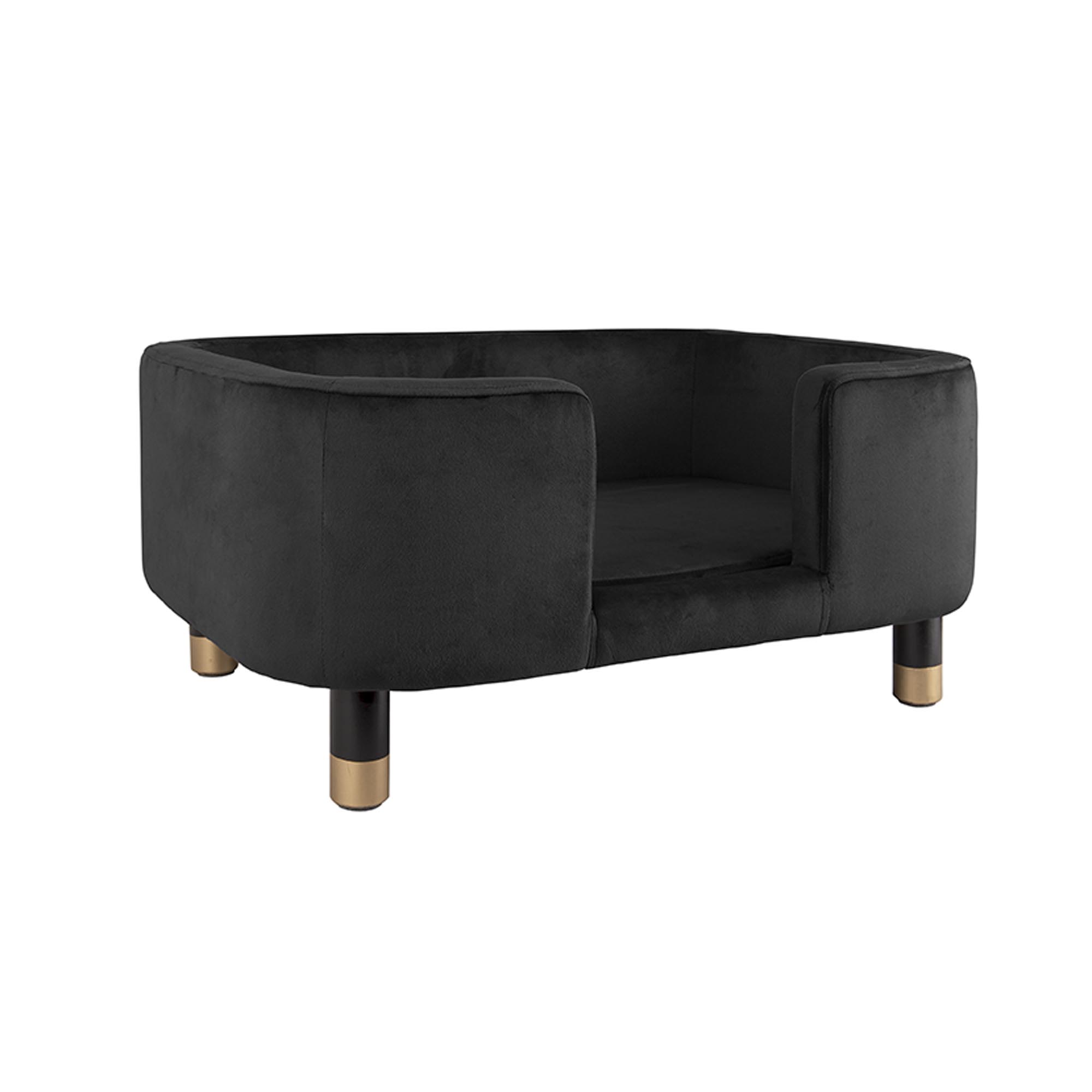 Pet sofa Royal velvet black