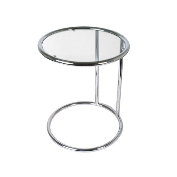 Zilver Side table - Glas met Staal
