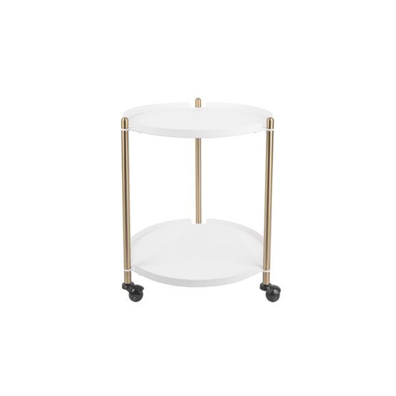 Wit Side table Thrill - Staal Goud