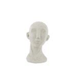 Wit Ornament Face Art - Polyresin Ivoor - 14