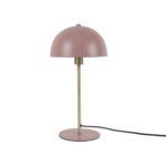 Roze Tafellamp Bonnet - Metaal Roze - 20x20x39cm
