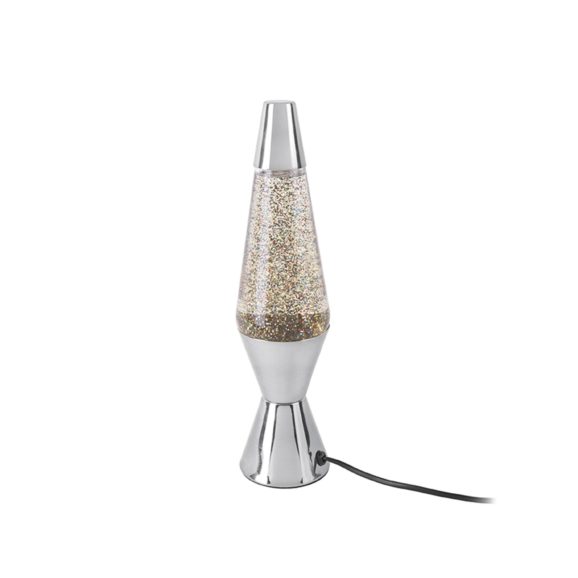 Zilver Tafellamp Glitter - Zilver - 37x10cm
