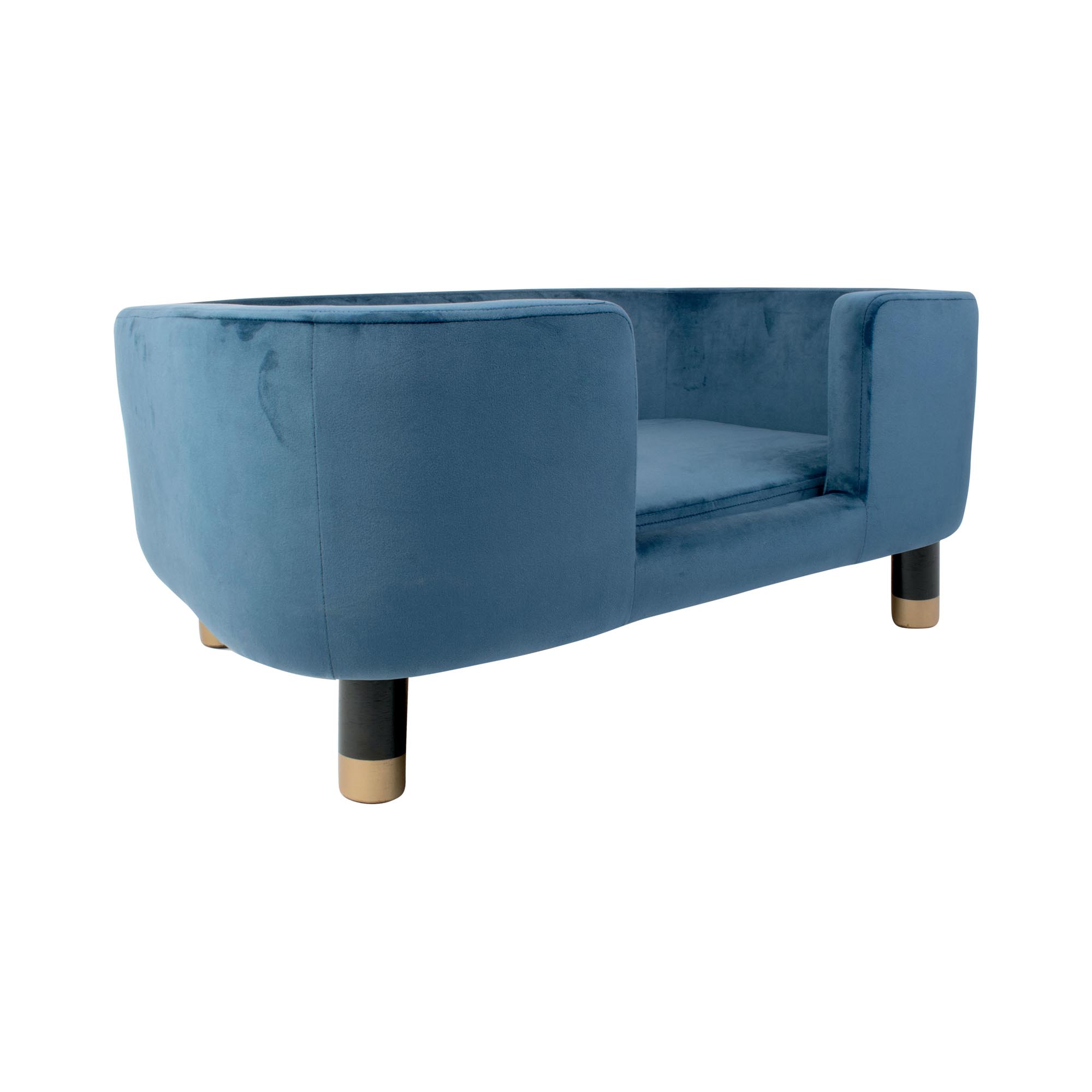 Pet Sofa Royal - Velvet Blauw - 74x38,5x31 cm