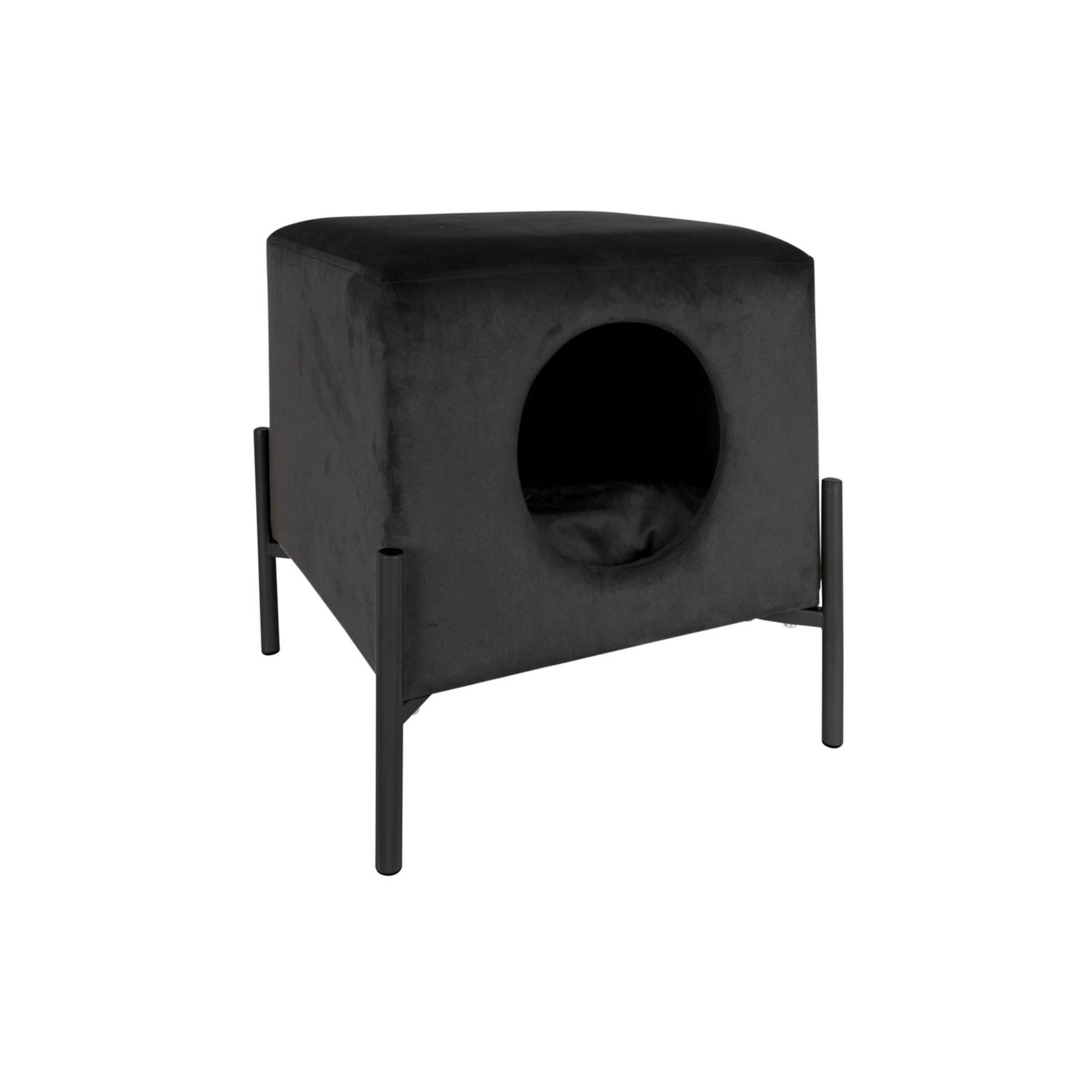 Leitmotiv - Huisdieren Sofa Snog Velvet - kat - hond - Zwart