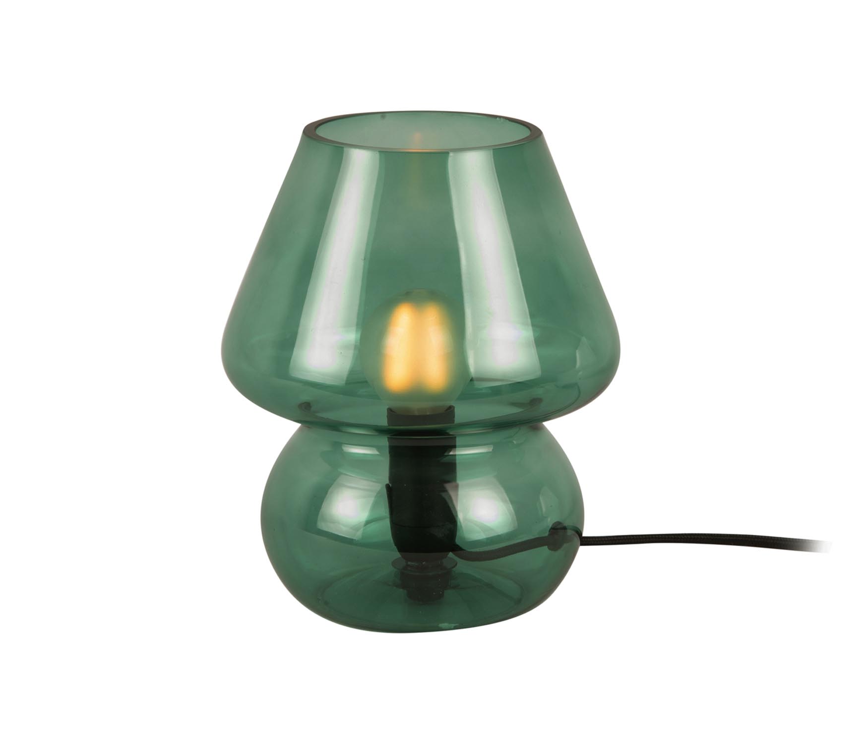 Leitmotiv - Tafellamp Vintage Glass - junglegroen