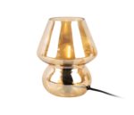 Leitmotiv - Tafellamp Glass Vintage - Amberbruin - Ø16cm