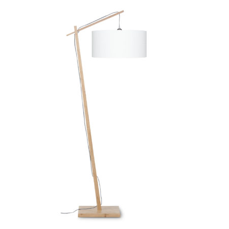 GOOD&MOJO - Vloerlamp Andes - Bamboe/Wit - 72x47x176cm