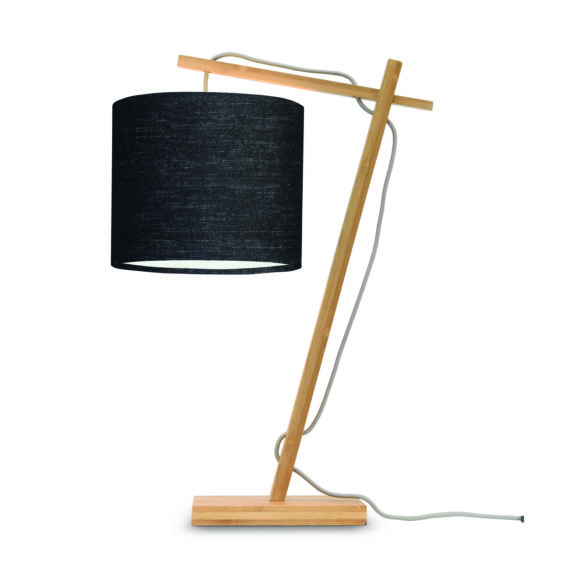 GOOD&MOJO - Tafellamp Andes - Bamboe/Zwart - 30x18x46cm