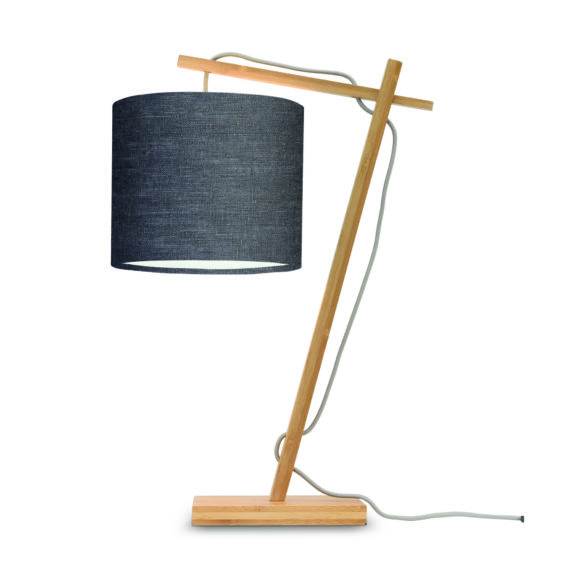 GOOD&MOJO - Tafellamp Andes - Bamboe/Donkergrijs - 30x18x46cm