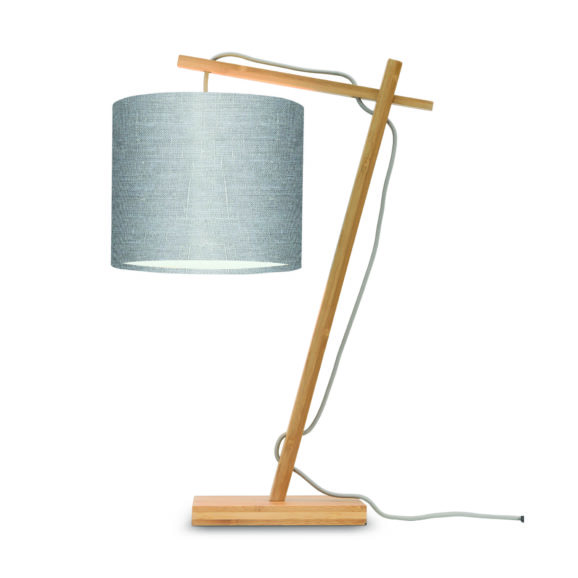 GOOD&MOJO - Tafellamp Andes - Bamboe/Lichtgrijs - 30x18x46cm