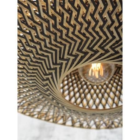 - Vloerlamp Bali - Bamboe/Zwart - 80x60x176cm
