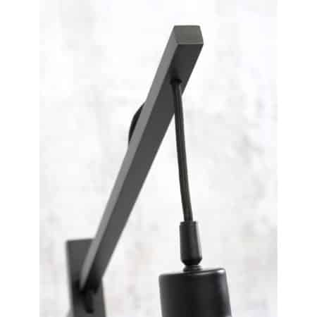 - Vloerlamp Cango - Bamboe Zwart/Zwart - 80x60x176cm