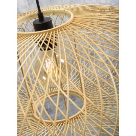GOOD&MOJO - Vloerlamp Cango - Bamboe Zwart/Naturel - 80x60x176cm
