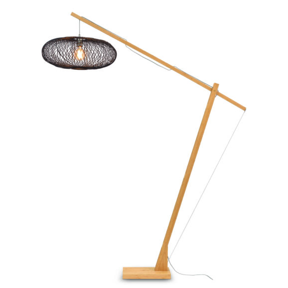 GOOD&MOJO - Vloerlamp Cango - Bamboe/Zwart - 175x60x207cm