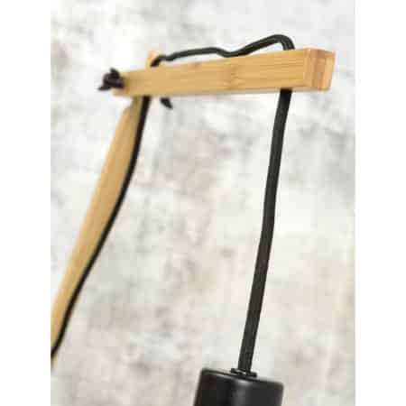 - Wandlamp Cango - Bamboe/Zwart - 105x60x60cm