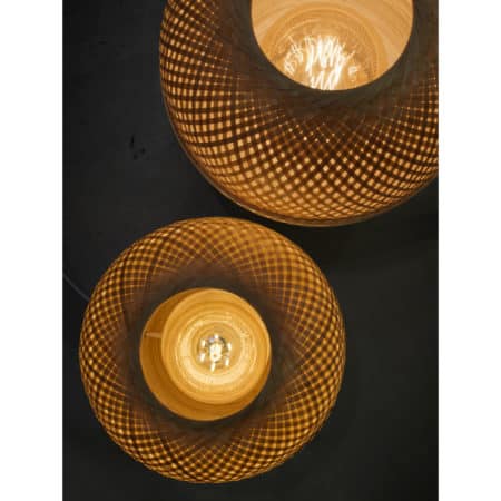 - Tafellamp Mekong - Bamboe/Wit - Ø25cm