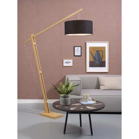 GOOD&MOJO - Vloerlamp Montblanc - Bamboe/Zwart - 175x47x207cm