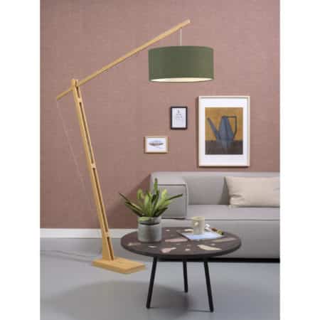 GOOD&MOJO - Vloerlamp Montblanc - Bamboe/Groen - 175x47x207cm