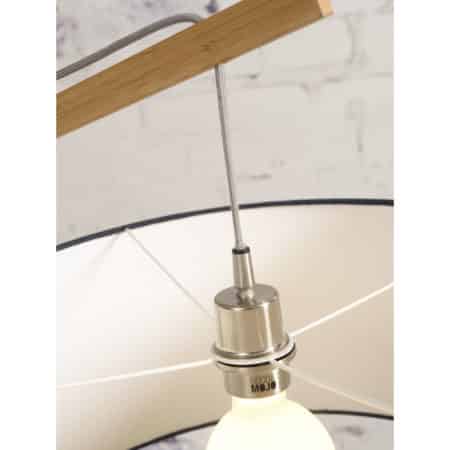 GOOD&MOJO - Vloerlamp Montblanc - Bamboe/Zwart - 175x60x207cm