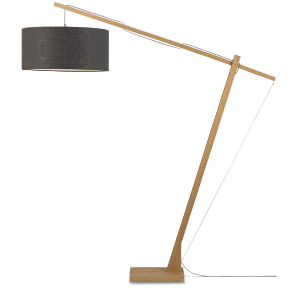 GOOD&MOJO - Vloerlamp Montblanc - Bamboe/Donkergrijs - 175x60x207cm