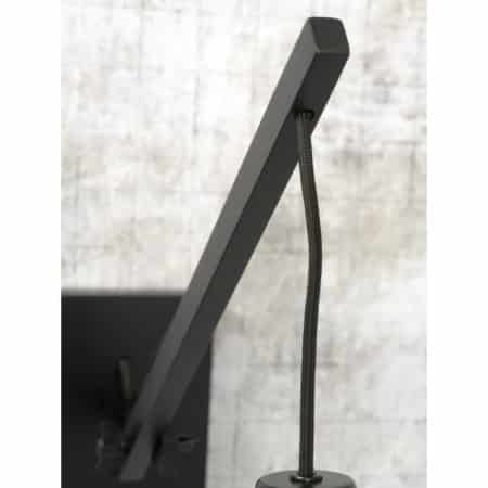 - Wandlamp Palawan - Bamboe Zwart/Wit - 55x40x45cm