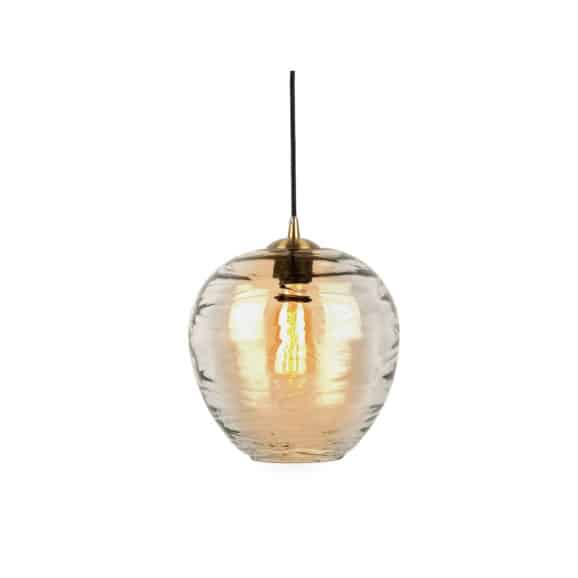 Leitmotiv - Hanglamp Glamour Globe - Bruin - Ø25cm