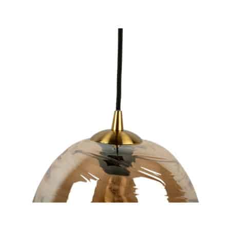 Leitmotiv - Hanglamp Glamour Cone - Bruin - Ø23cm