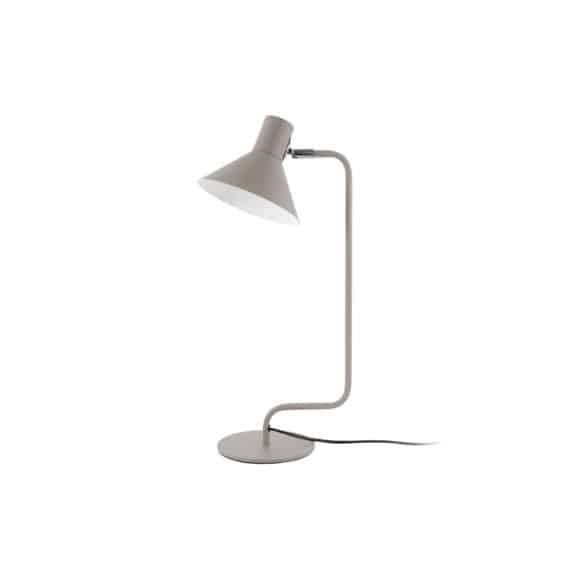 Leitmotiv - Tafellamp Office Curved - Warmgrijs - 18x21
