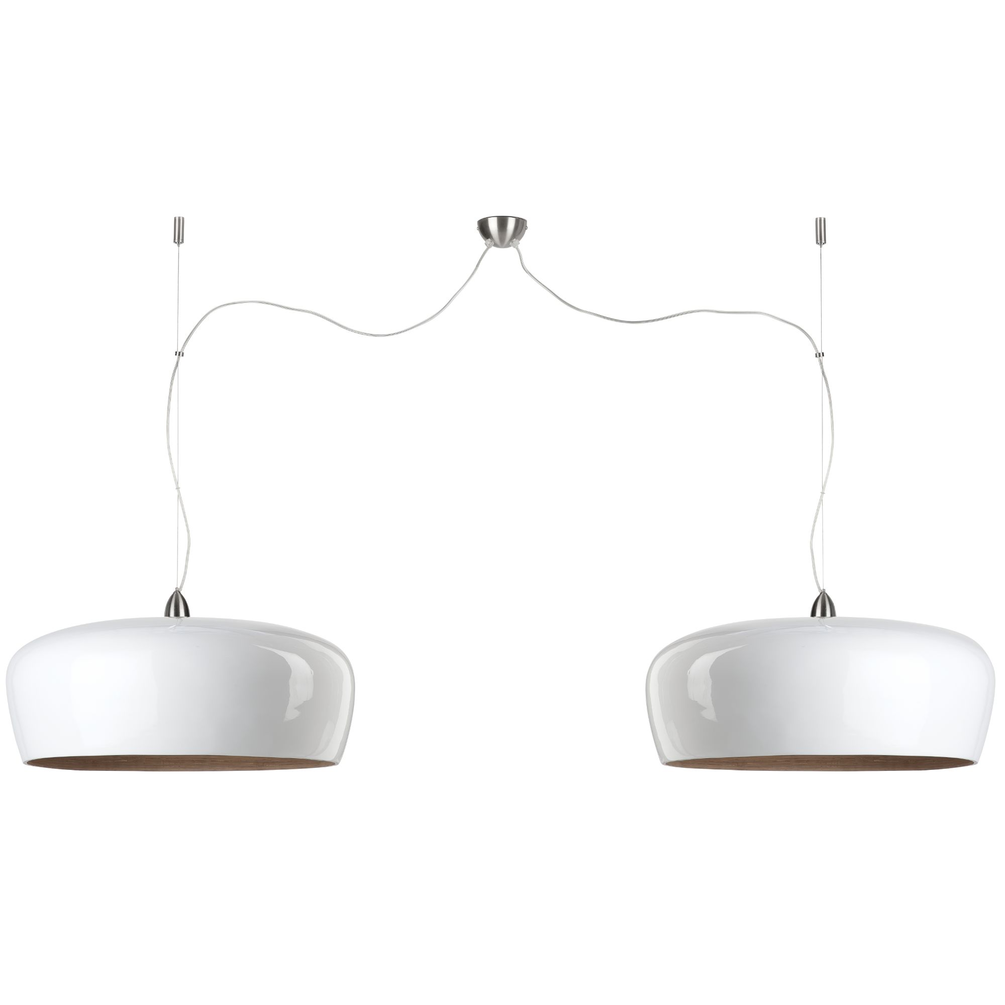 Dubbele Hanglamp – HANOI – Bamboe - Wit