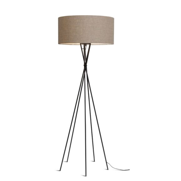 it's about RoMi - Vloerlamp Lima - Taupe/Zwart - 61x61x175cm