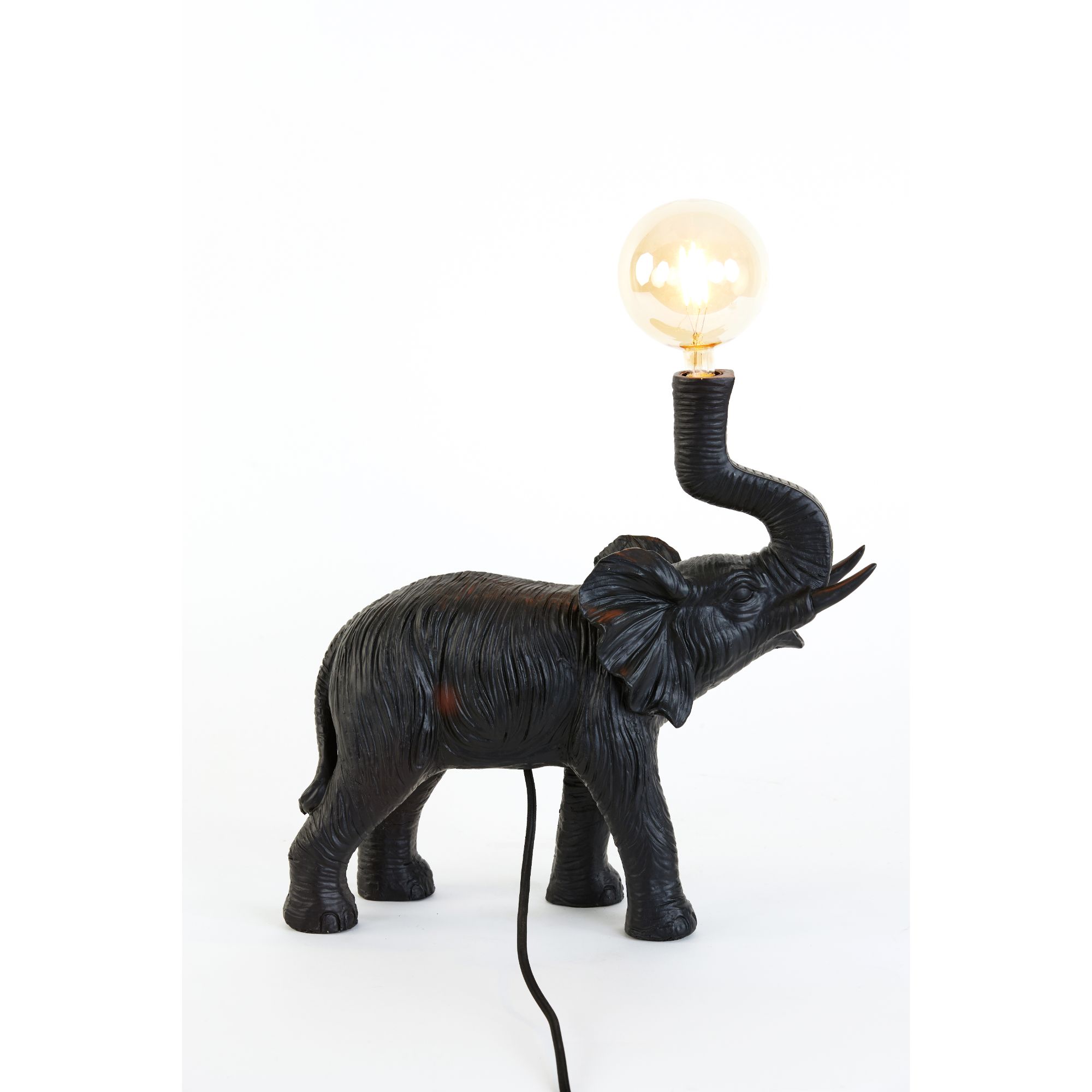 Elephant Tafellamp 1 lichts h:36cm mat zwart E14 fitting - Landelijk - Light & Living - 2 jaar garantie
