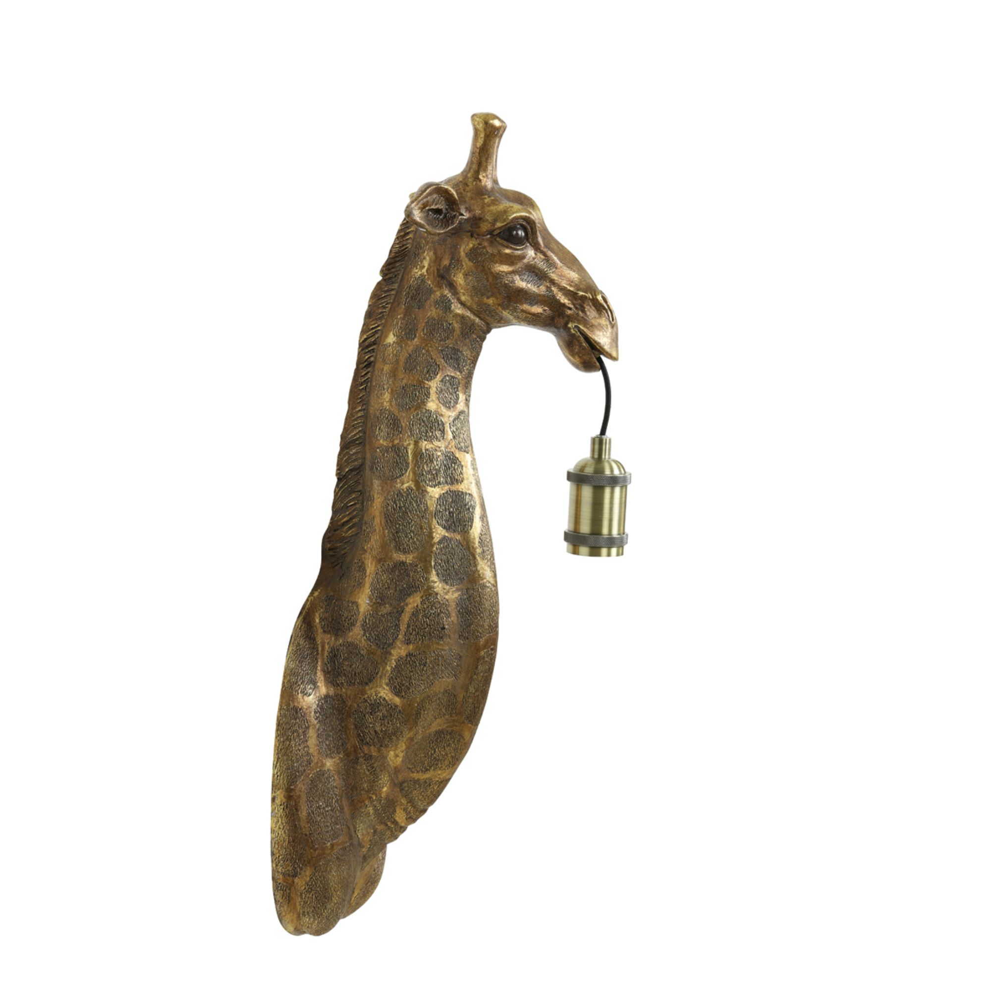 Light & Living - Wandlamp Giraffe - Antiek Brons - 20.5x19x61cm