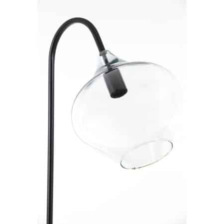 Light & Living - Vloerlamp Rakel - Zwart/Glas - 45x28x160 cm