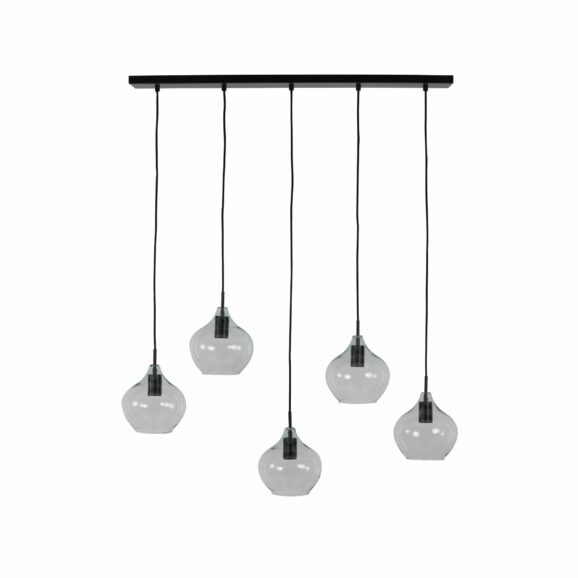Light & Living - Hanglamp Rakel - Zwart - 104x20x120cm - 5L