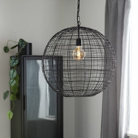 Light & Living - Hanglamp Mirana - Zwart - Ø55cm