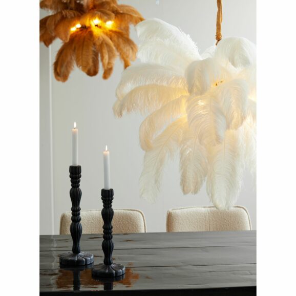 Light & Living - Hanglamp Feather - Wit - Ø80cm