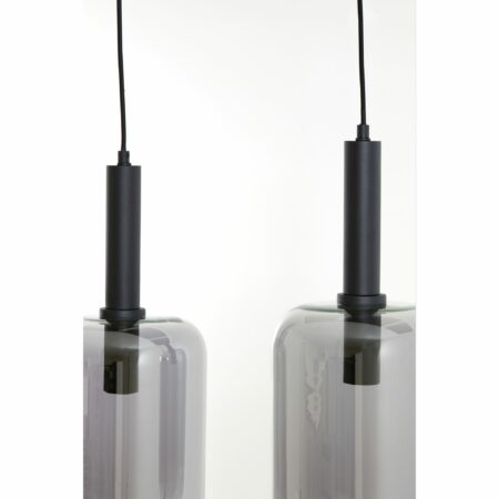 Light & Living - Hanglamp Lekar - Smoke Glas - 100x22x32cm - 3L